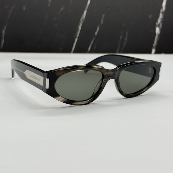 NEW SAINT LAURENT SL618 004 SUNGLASSES UNISEX HAVANA GREY EYEWEAR SL 618 004 - Picture 1 of 11